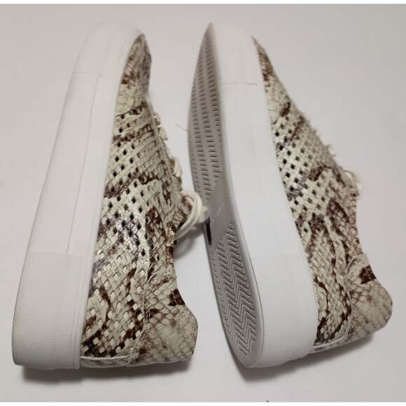 VINCE CAMUTO, Karshey Brown & Tan Snake Print Sneakers, Woman Size 7.5 - Picture 6 of 9